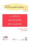 LA LENGUA DE LOS TEXTOS DEL E-LEARNING