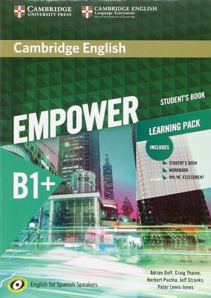 CAMBRIDGE ENGLISH EMPOWER FOR SPANISH SPEAKERS B1+ LEARNING PACK (STUDENT'S BOOK
