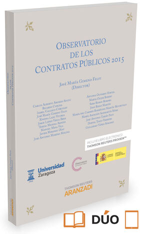 OBSERVATORIO DE LOS CONTRATOS PÚBLICOS 2015 (PAPEL + E-BOOK) (EXPRES)