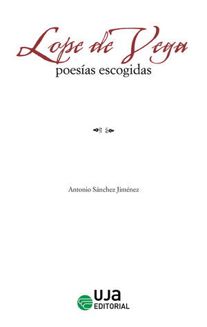 LOPE DE VEGA: POESÍAS ESCOGIDAS