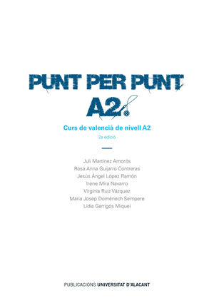 PUNT PER PUNT A2