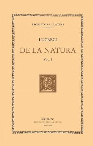 DE LA NATURA, VOL. I (LLIBRES I-III)