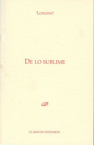 DE LO SUBLIME