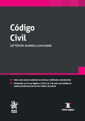 CÓDIGO CIVIL. 34ª ED. 2026